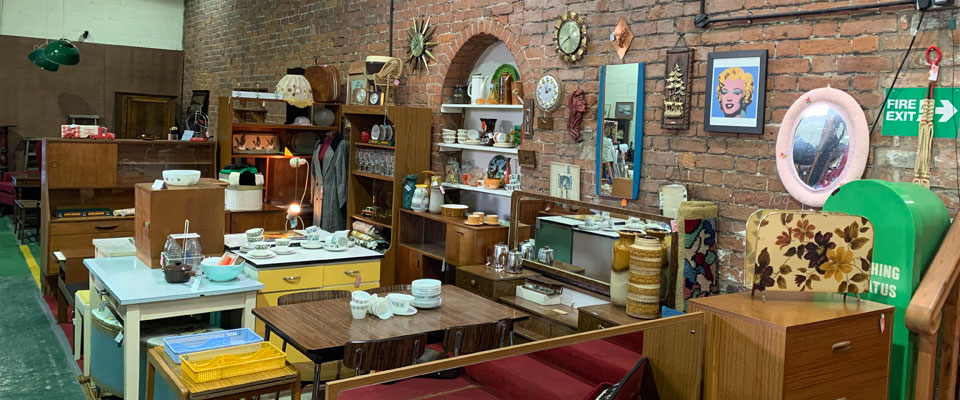 Range of antiques at Bryn-Y-Grog Hall in Marchwiel, Wrexham