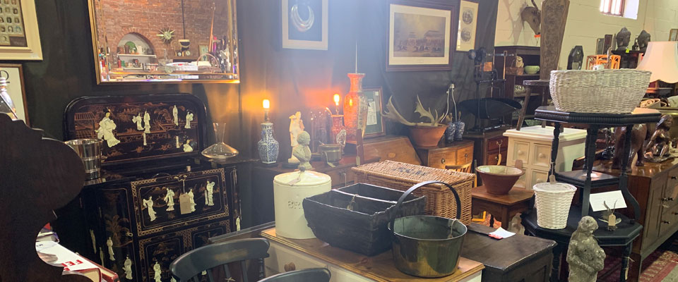 Range of antiques at Bryn-Y-Grog Hall in Marchwiel, Wrexham